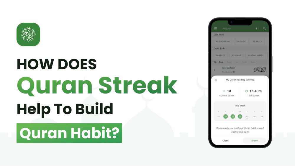 Track Your Quran Streak to Build Quran Habit + Some Helpful Tips to Read Quran Daily