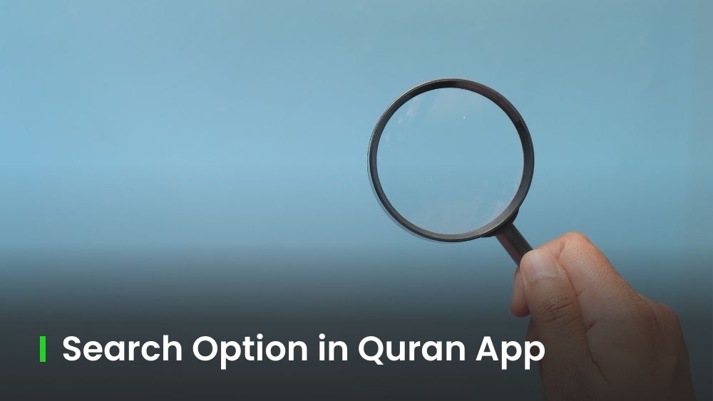 Search Option in Quran App