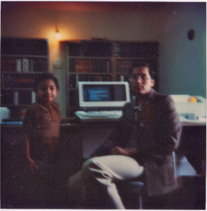 HP1000 mini-computer in Al-Azami's apartment - university housing