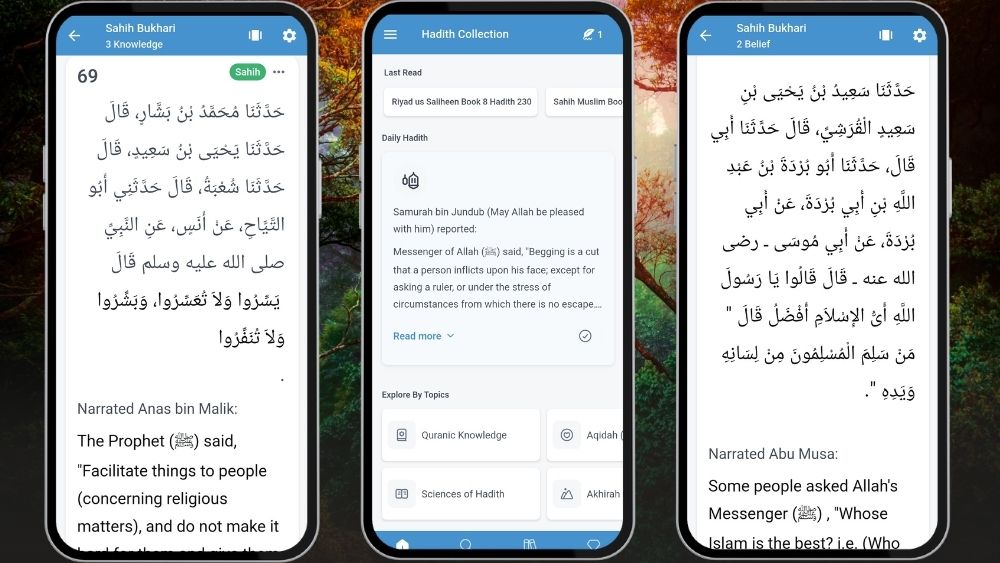 Hadith collection app by Greentech